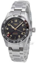 Longines Miesten kello L3.802.1.53.6 Spirit Zulu Time Musta/Titaani