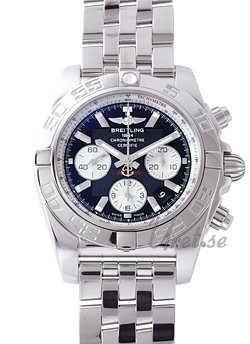 Breitling Chronomat B01 Miesten kello AB0110 BLA WHT Musta/Teräs