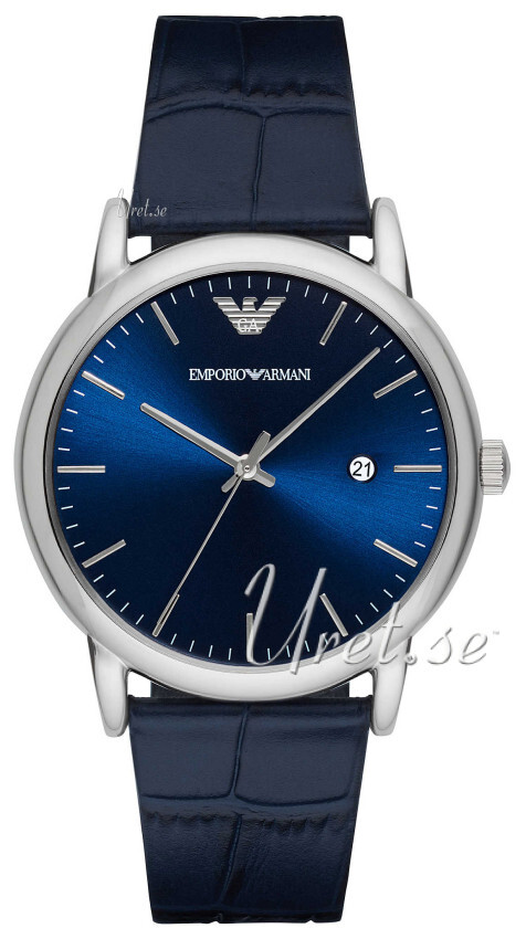 Emporio Armani Miesten kello AR2501 Dress Sininen/Nahka Ø43 mm