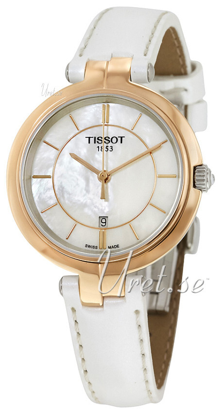 Tissot Naisten kello T094.210.26.111.01 Valkoinen/Nahka Ø26 mm