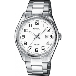 Casio Collection Valkoinen/Teräs Ø44 mm MTP-1302PD-7BVEF