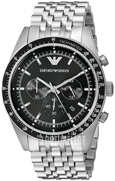 Emporio Armani Sportivo Musta/Teräs Ø46 mm AR5988