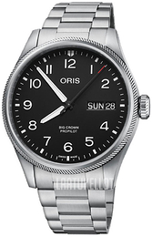 Oris Aviation Musta/Teräs Ø44 mm 01 752 7760 4164-07 8 22 08