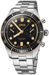 Oris Diving Musta/Teräs Ø43 mm 01 771 7744 4354-07 8 21 18