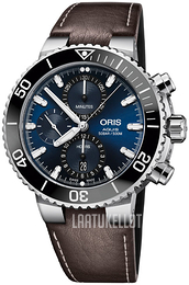 Oris Diving Sininen/Nahka Ø45.5 mm 01 774 7743 4155-07 5 24 10EB