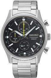 Seiko Classic Musta/Teräs Ø39 mm SSB419P1