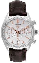 TAG Heuer Carrera Valkoinen/Nahka Ø42 mm CBN2013.FC6483