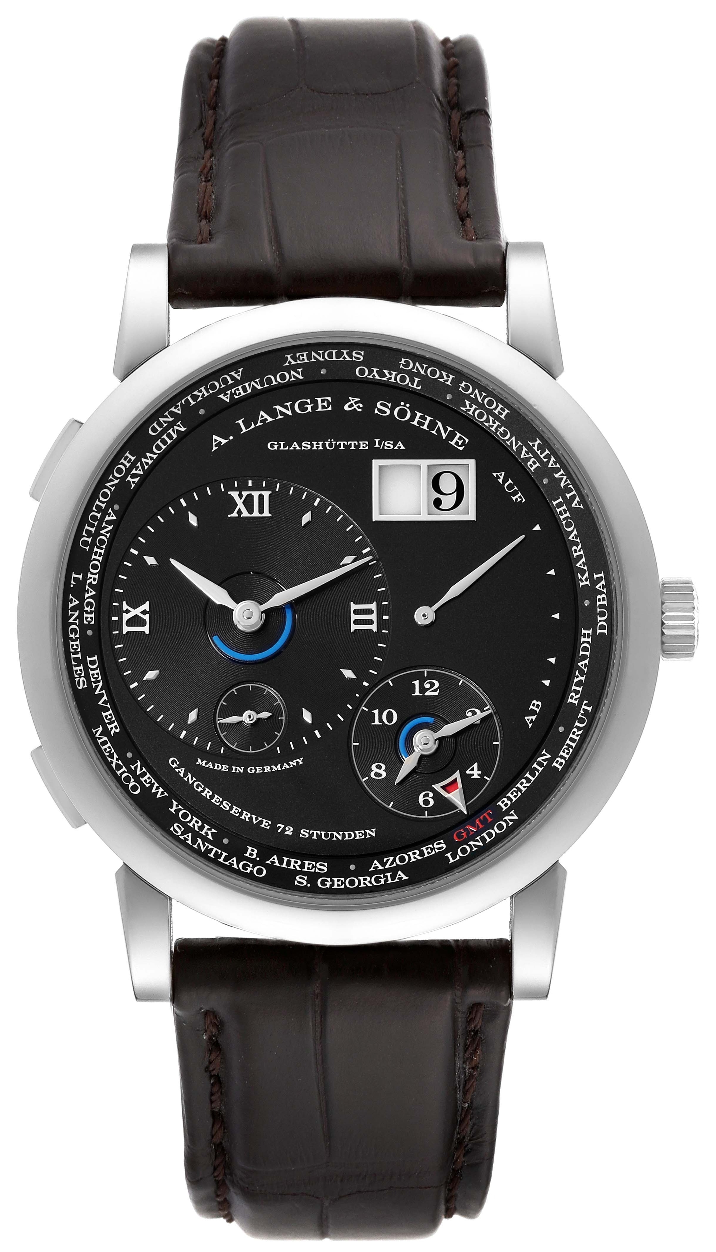 A. Lange & Söhne Miesten kello 136.029 Lange 1 Musta/Nahka