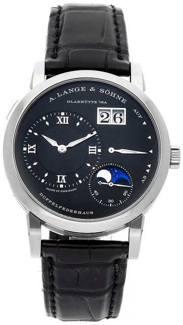 A. Lange & Söhne Miesten kello 192.029 Lange 1 Musta/Nahka Ø39