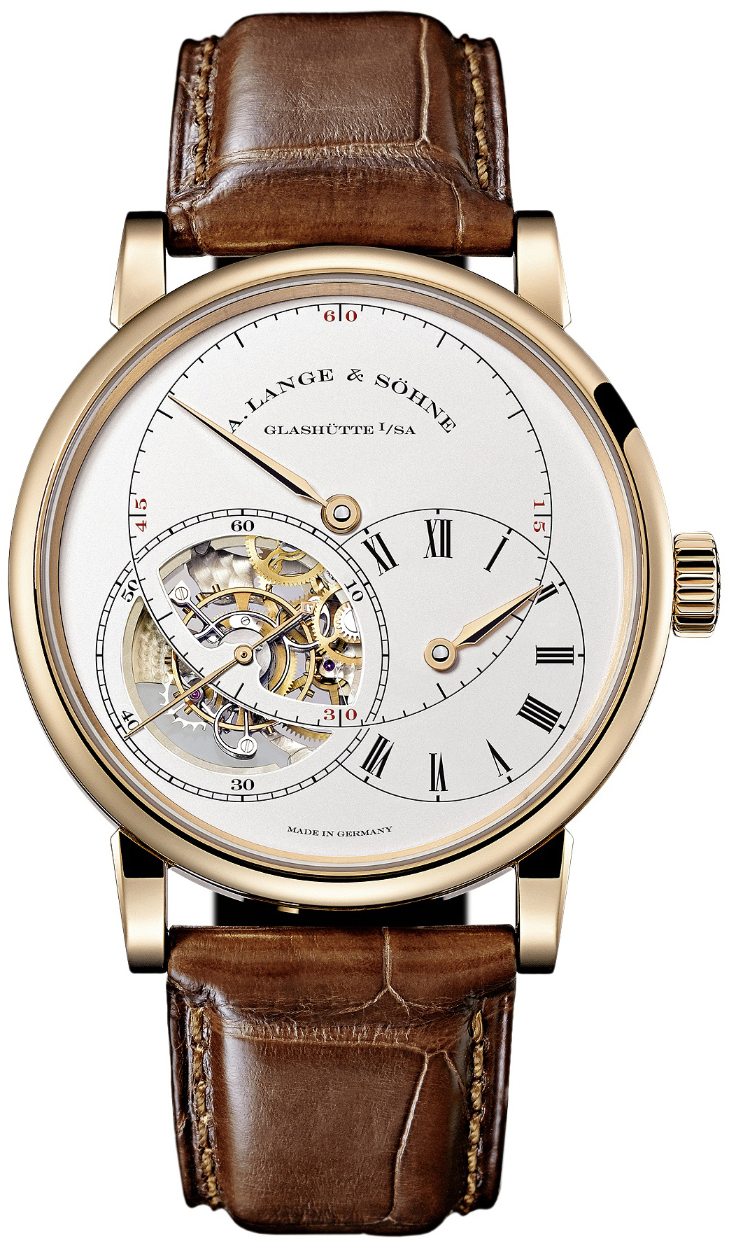 A. Lange & Söhne Richard Lange Miesten kello 760.032 Hopea/Nahka