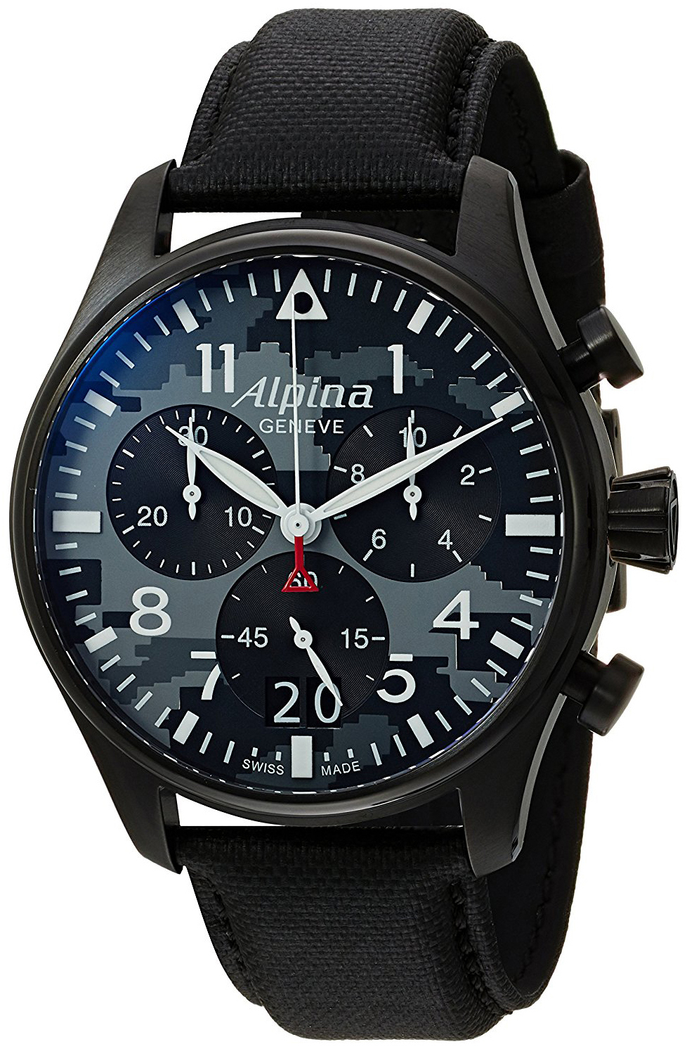 Alpina Miesten kello AL-372BMLY4FBS6 Startimer Monivärinen/Nahka