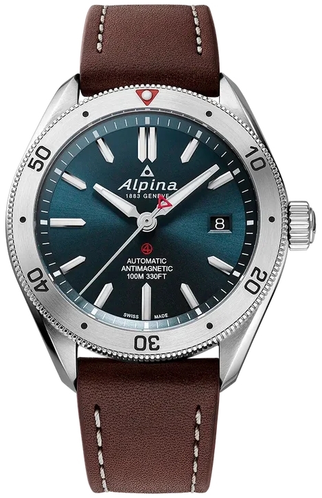 Alpina Miesten kello AL-525N4AQ6 Alpiner Alpiner 4 Sininen/Nahka Ø40