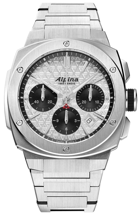 Alpina Miesten kello AL-730SB4AE6B Alpiner Extreme Hopea/Teräs