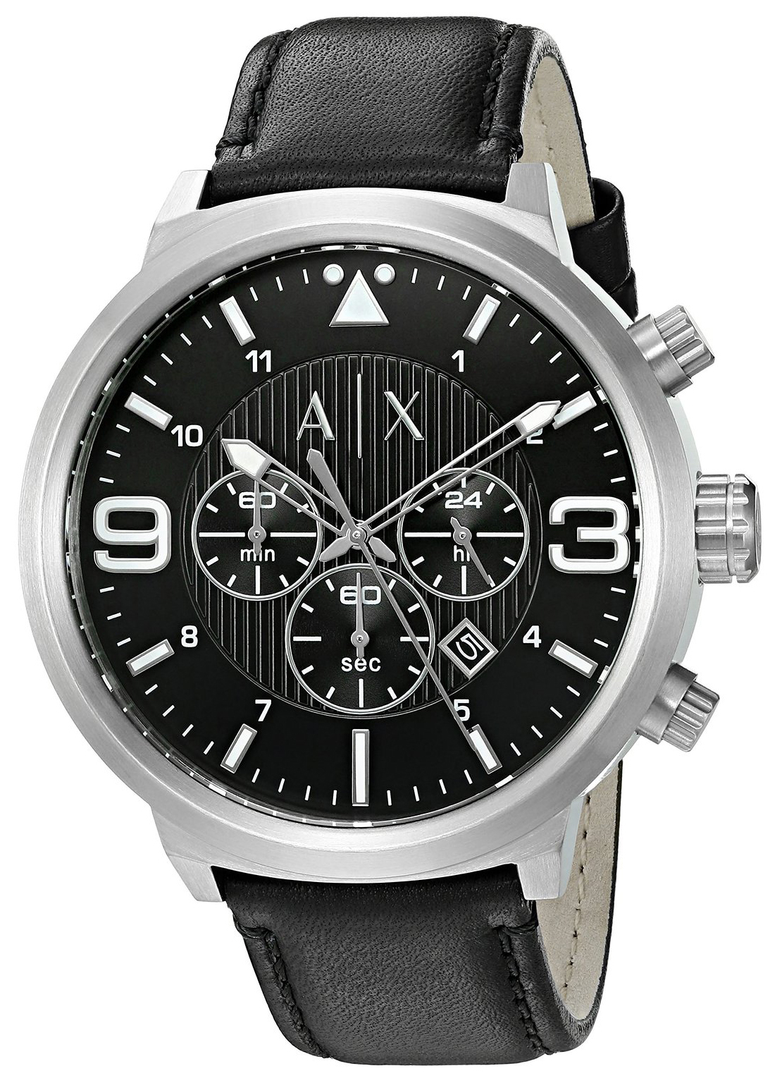 Armani Exchange ATLC Miesten kello AX1371 Musta/Nahka Ø49 mm