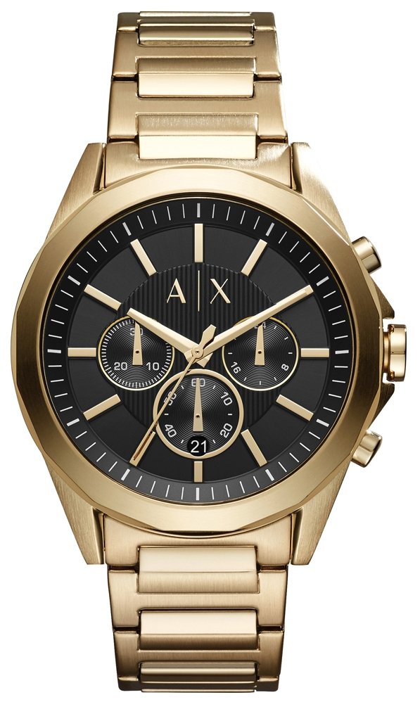 Armani Exchange Miesten kello AX2611 Drexler Musta/Kullansävytetty