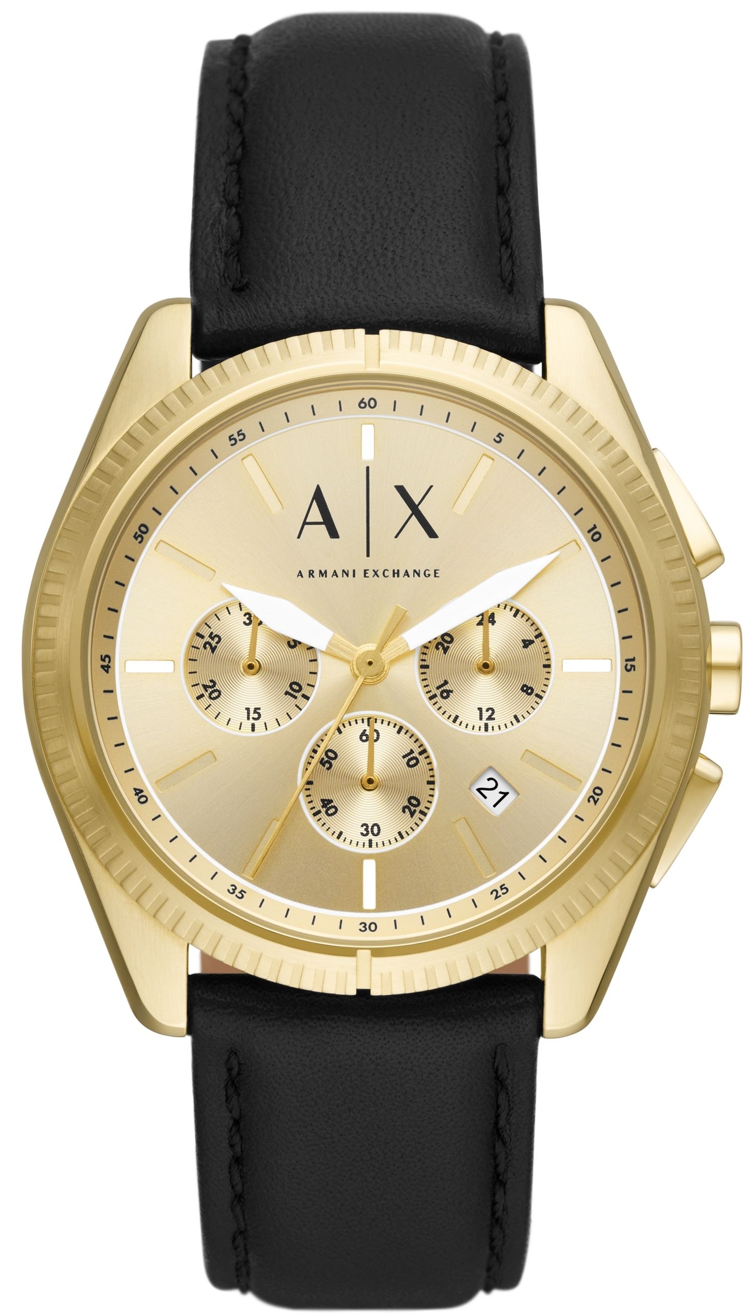 Armani Exchange Miesten kello AX2861 Giacomo Kulta/Nahka Ø43 mm