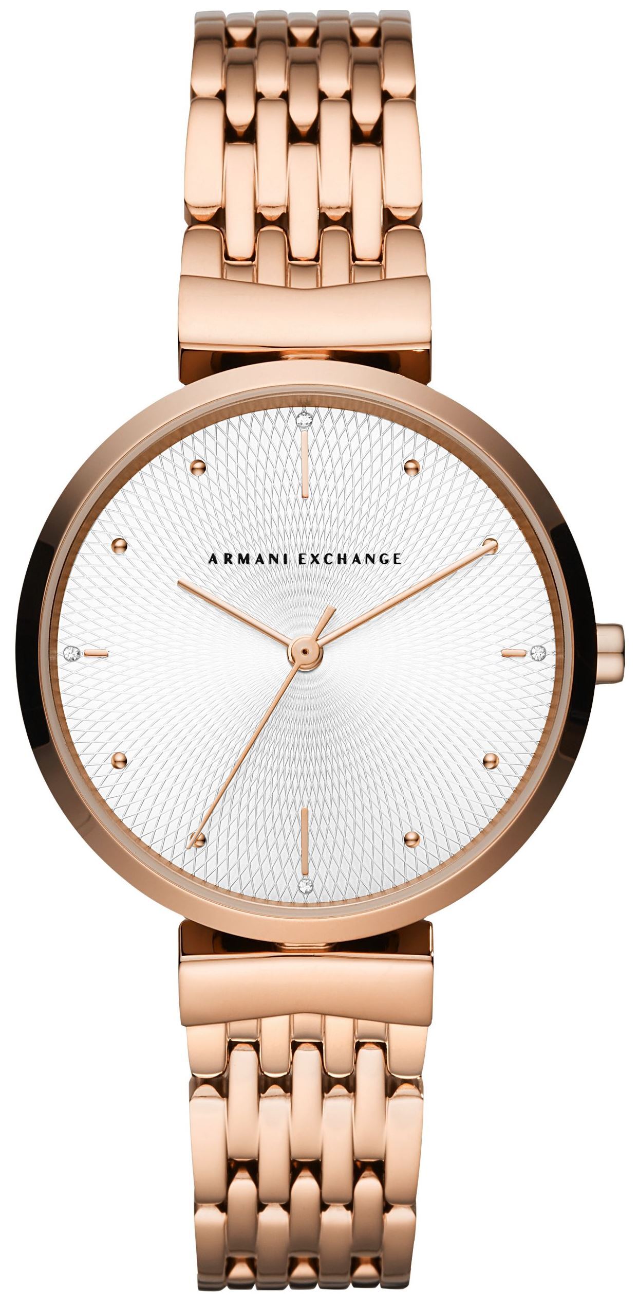 Armani Exchange Zoe Naisten kello AX5901 Hopea/Punakultasävyinen