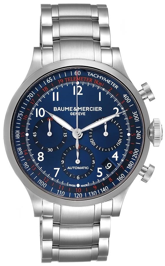 Baume & Mercier Miesten kello MOA10066 CAPELAND Sininen/Teräs