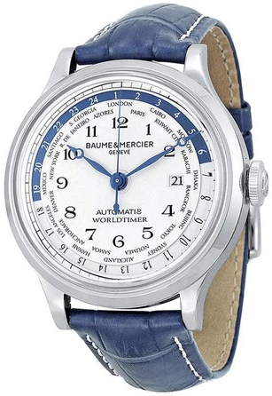 Baume & Mercier Miesten kello M0A10106 Capeland Valkoinen/Nahka