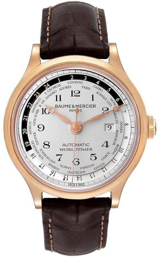 Baume & Mercier Miesten kello MOA10107 CAPELAND Valkoinen/Nahka