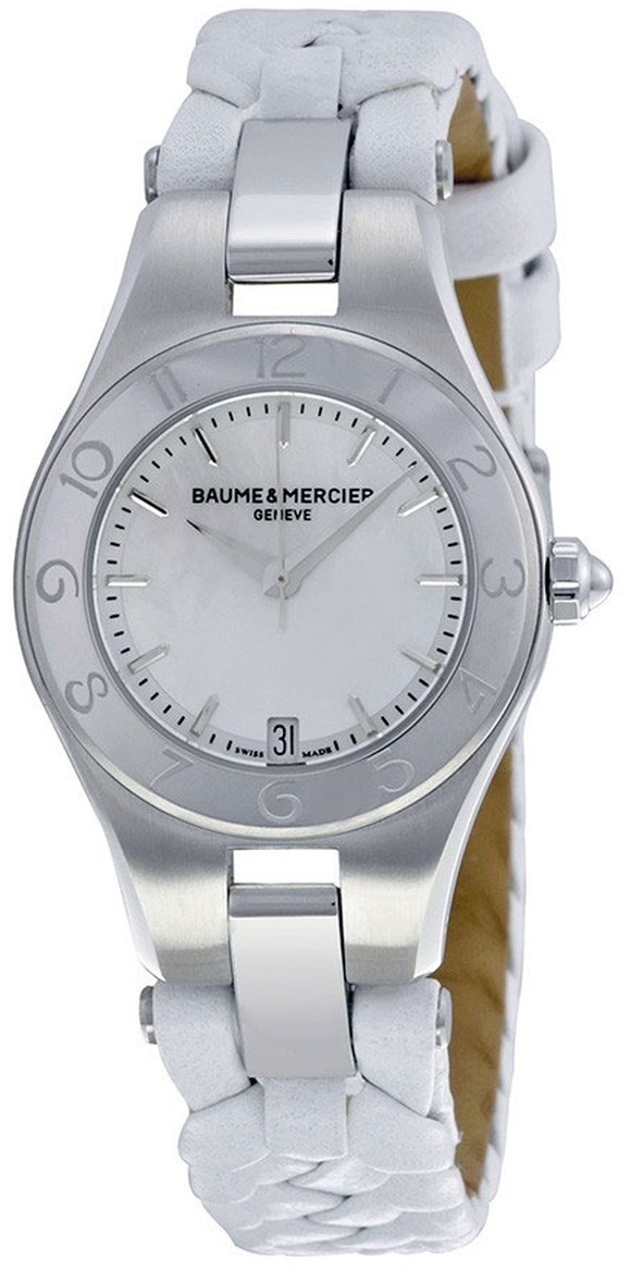 Baume & Mercier Naisten kello M0A10117 Linea Valkoinen/Nahka Ø27