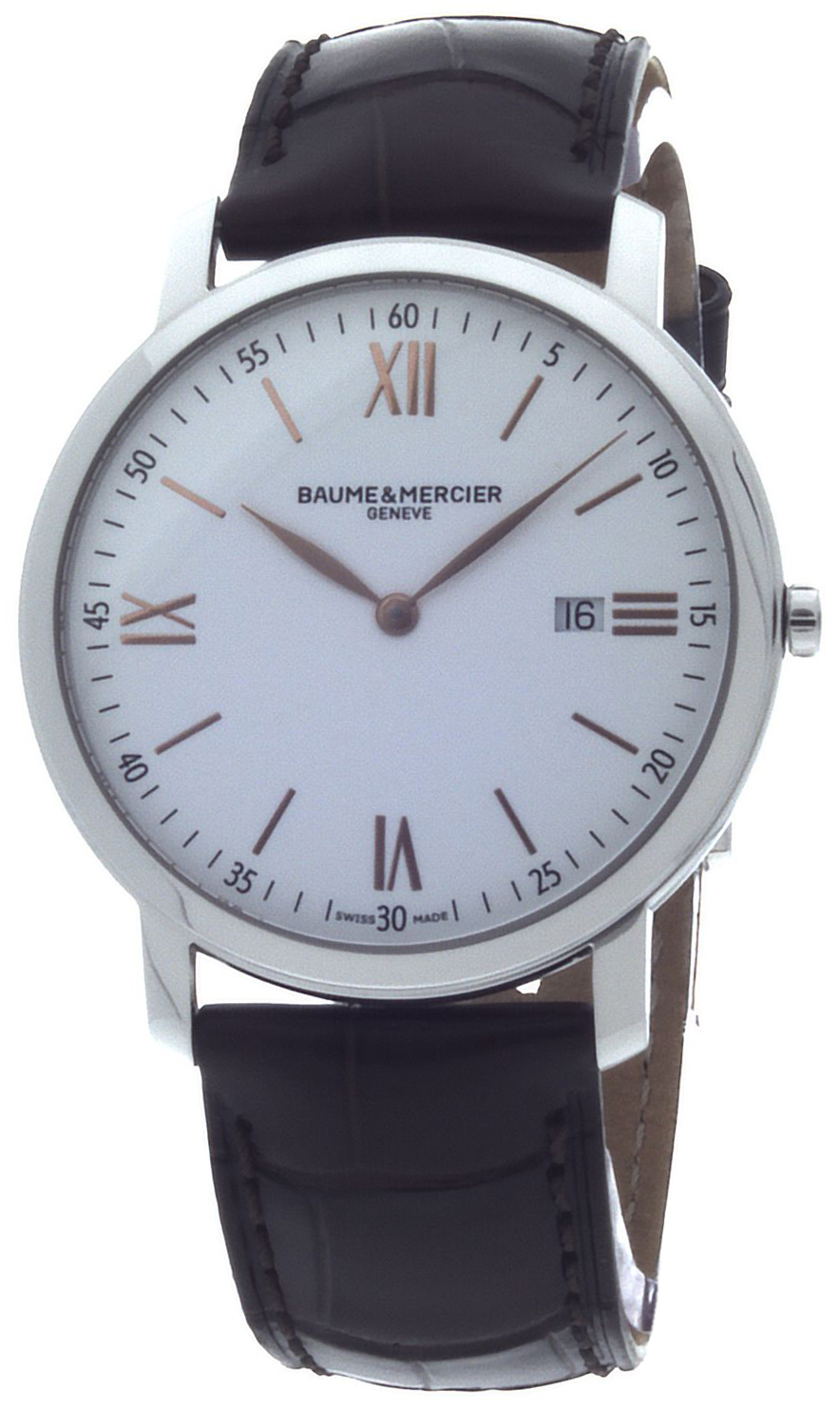 Baume & Mercier Miesten kello M0A10181 Classima Hopea/Nahka Ø39