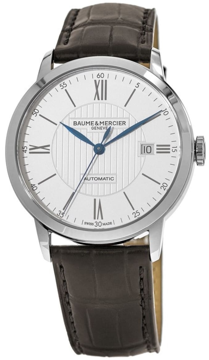 Baume & Mercier Miesten kello M0A10214 Classima Hopea/Nahka Ø40