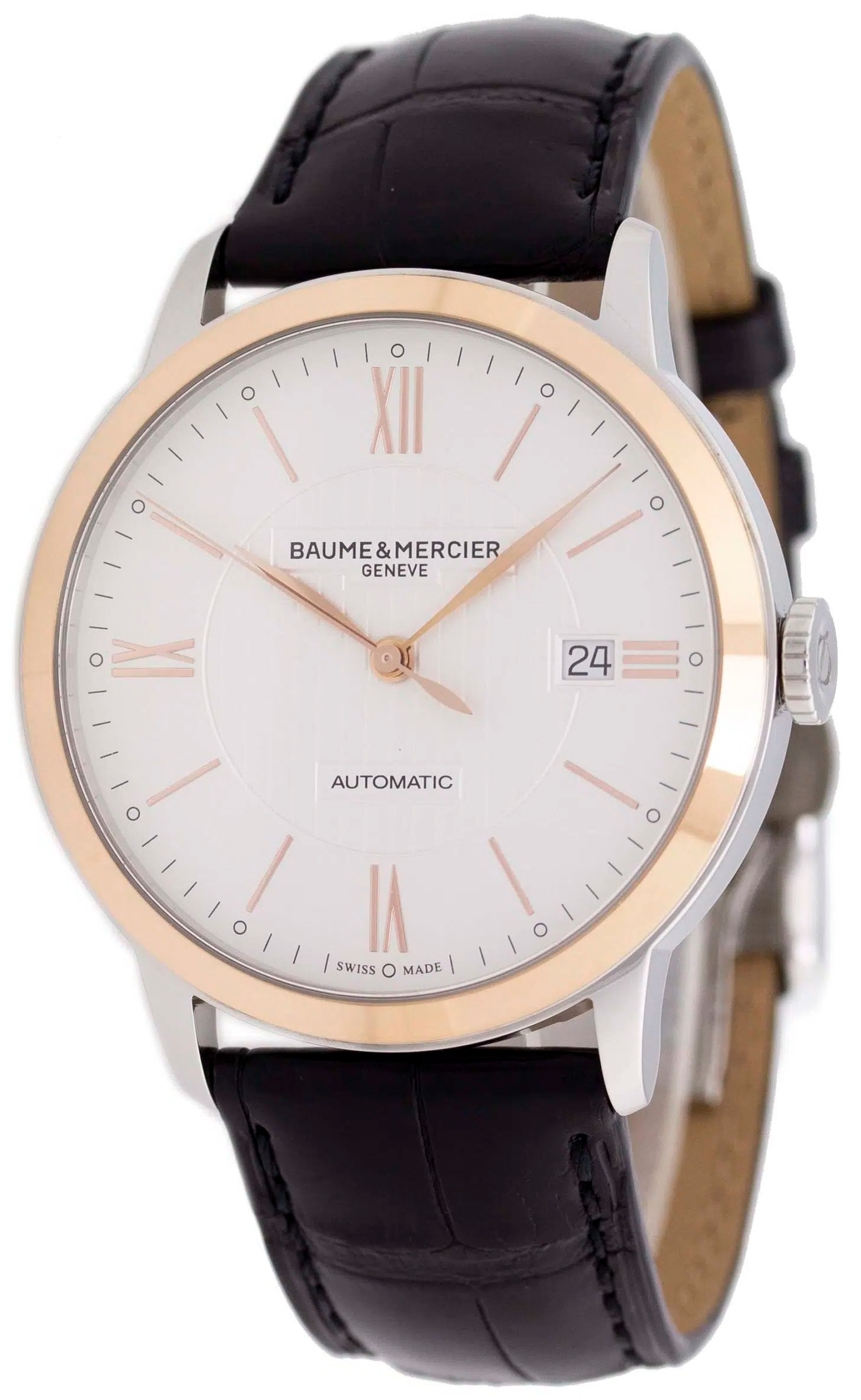 Baume & Mercier Miesten kello M0A10216 Classima Hopea/Nahka Ø40