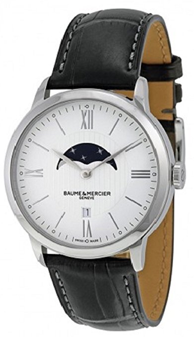 Baume & Mercier Miesten kello M0A10219 Classima Hopea/Nahka Ø40