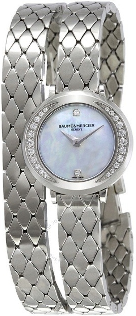 Baume & Mercier Naisten kello M0A10289 Promesse Valkoinen/Teräs