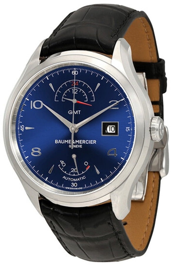 Baume & Mercier Miesten kello M0A10316 Clifton Sininen/Nahka Ø43