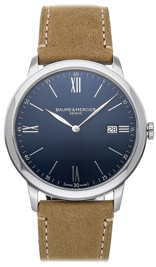 Baume & Mercier Miesten kello M0A10385 Classima Sininen/Nahka