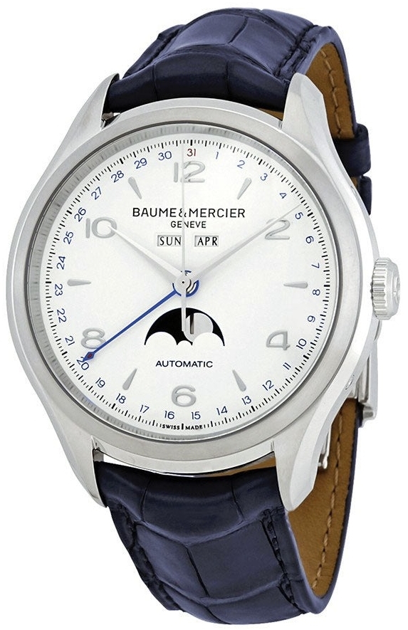 Baume & Mercier Miesten kello M0A10450 Clifton Valkoinen/Nahka