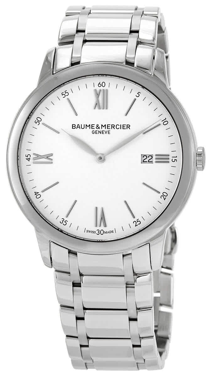 Baume & Mercier Miesten kello M0A10526 Classima Valkoinen/Teräs