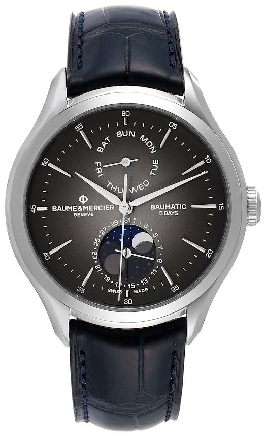 Baume & Mercier Miesten kello M0A10548 Clifton Harmaa/Nahka Ø42