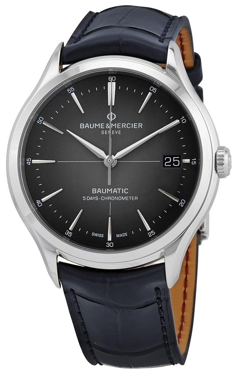 Baume & Mercier Miesten kello M0A10550 Clifton Harmaa/Nahka Ø40