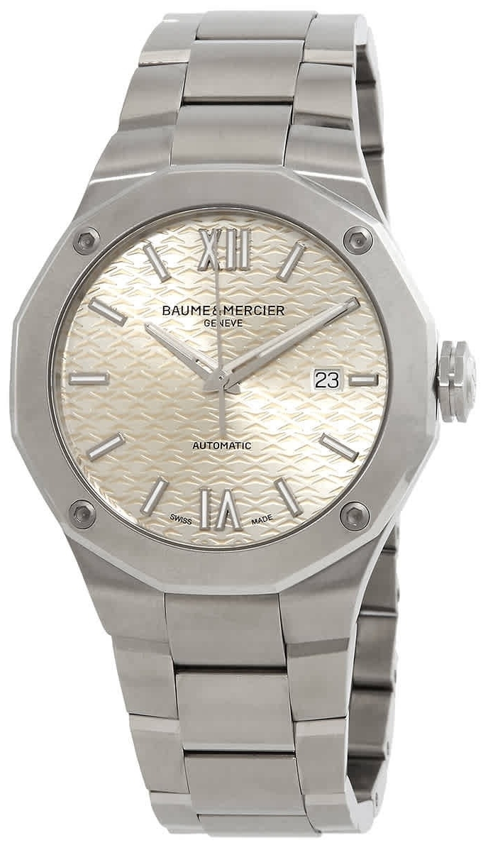 Baume & Mercier Miesten kello M0A10622 Riviera Hopea/Teräs Ø42