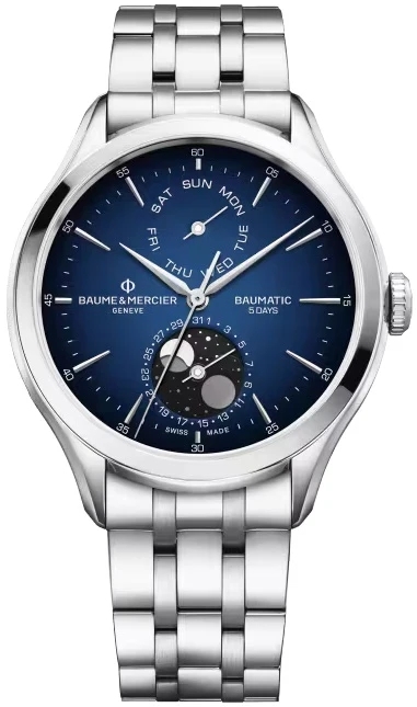 Baume & Mercier Miesten kello M0A10725 Clifton Sininen/Teräs