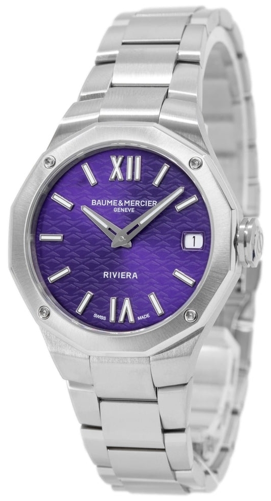 Baume & Mercier Naisten kello M0A10728 Riviera Violetti/Teräs