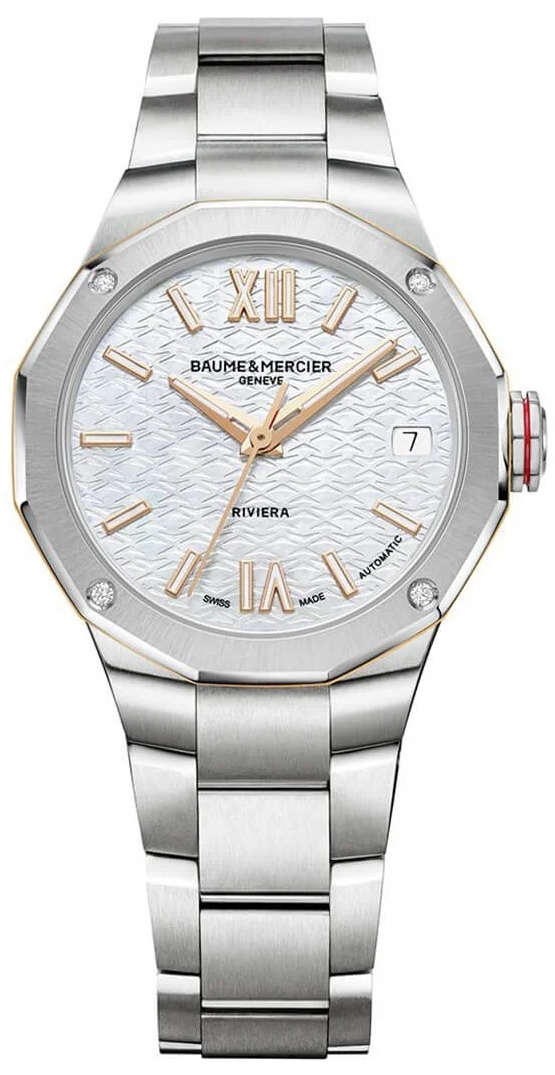 Baume & Mercier Naisten kello M0A10743 Riviera Valkoinen/Teräs