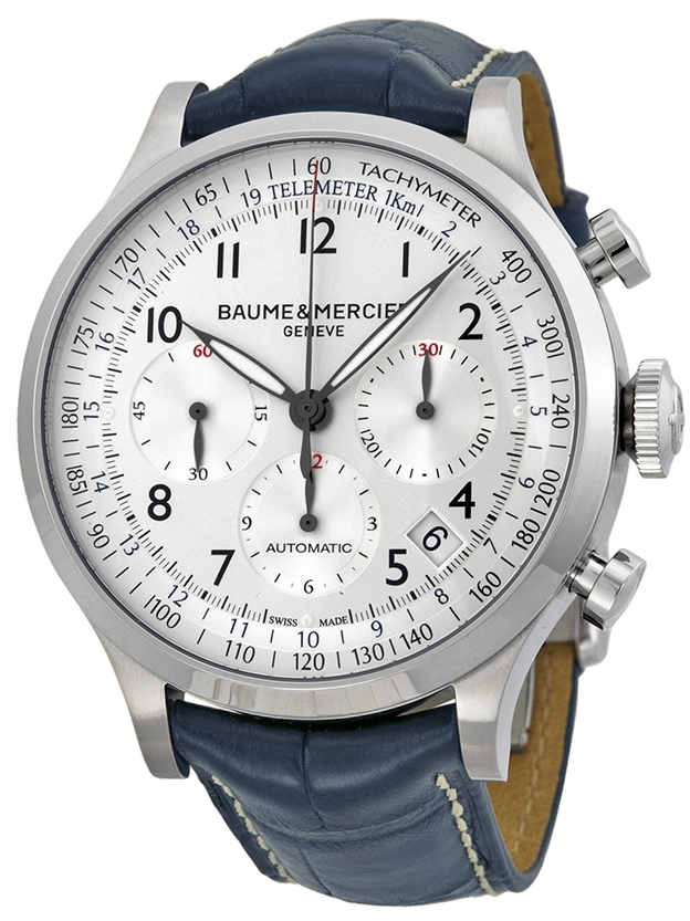 Baume & Mercier Miesten kello MOA10063 CAPELAND Hopea/Nahka Ø44