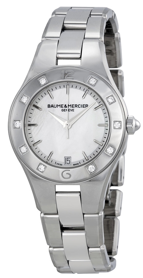 Baume & Mercier Naisten kello MOA10071 LINEA Hopea/Teräs Ø32 mm