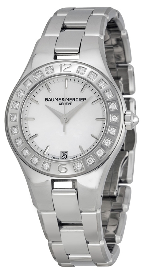 Baume & Mercier Naisten kello MOA10072 LINEA Hopea/Teräs Ø32 mm