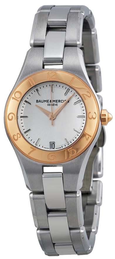 Baume & Mercier Naisten kello MOA10079 LINEA Hopea/Teräs Ø27 mm