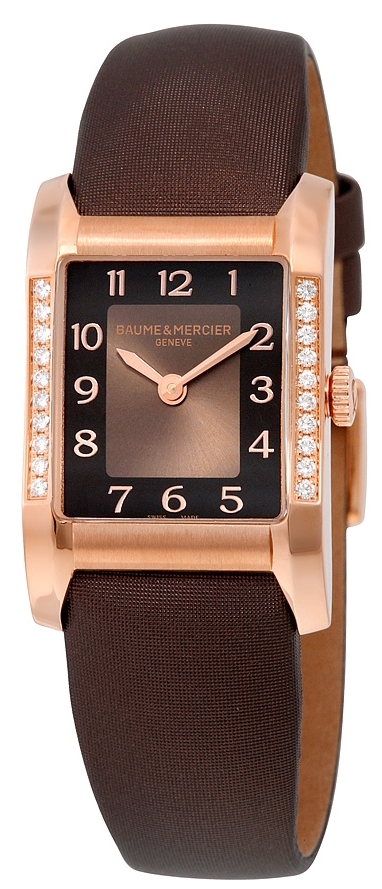 Baume & Mercier Naisten kello MOA10093 HAMPTON Ruskea/Satiini