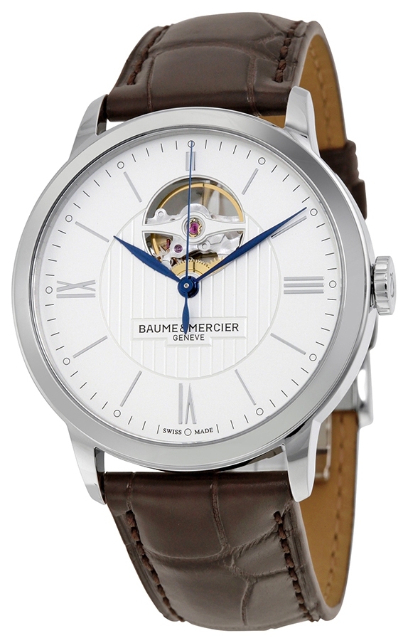 Baume & Mercier Miesten kello MOA10274 Classima Hopea/Nahka Ø40