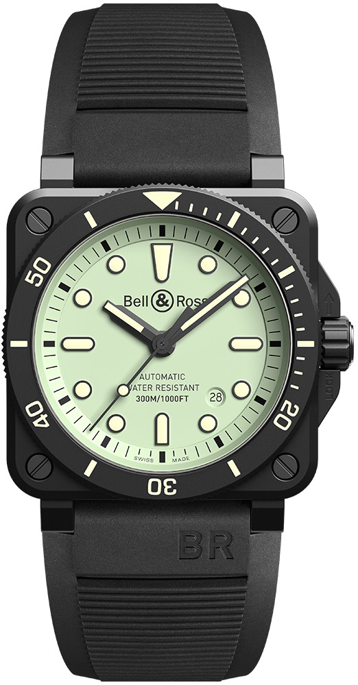 Bell & Ross Miesten kello BR-03-92-DIVER-FULL-LUM Instruments