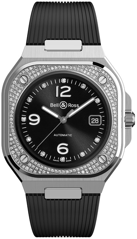 Bell & Ross Miesten kello BR05A-BL-STFLD/SRB Br 05 Musta/Kumi