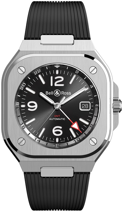 Bell & Ross Miesten kello BR05G-BL-ST/SRB Br 05 Musta/Kumi