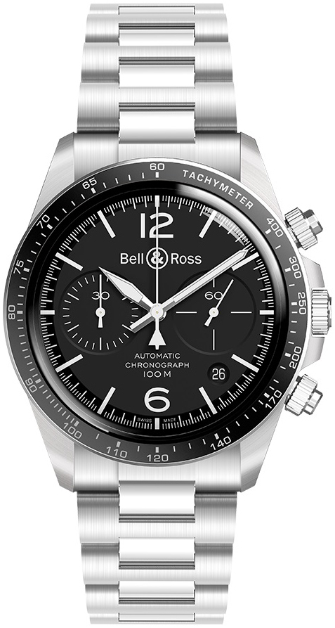 Bell & Ross Miesten kello BRV294-BL-ST/SST Vintage Musta/Teräs